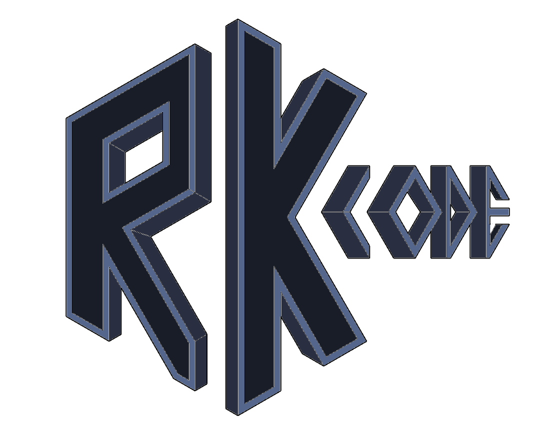 My Logo, an R and K set next to each other to make a hexagon