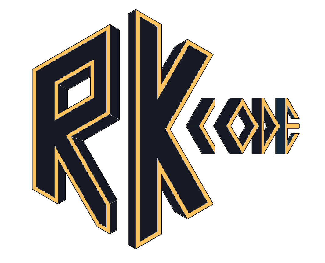 My Logo, an R and K set next to each other to make a hexagon